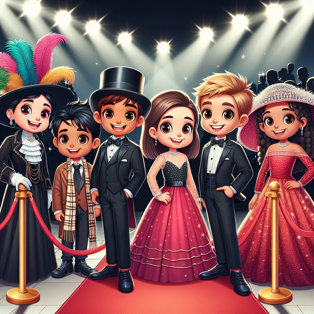 Family Fun at the Awards Season: Victoria, Hazel, Pedro, Lux, Reese, Deacon, and Ava Take on the Red Carpet