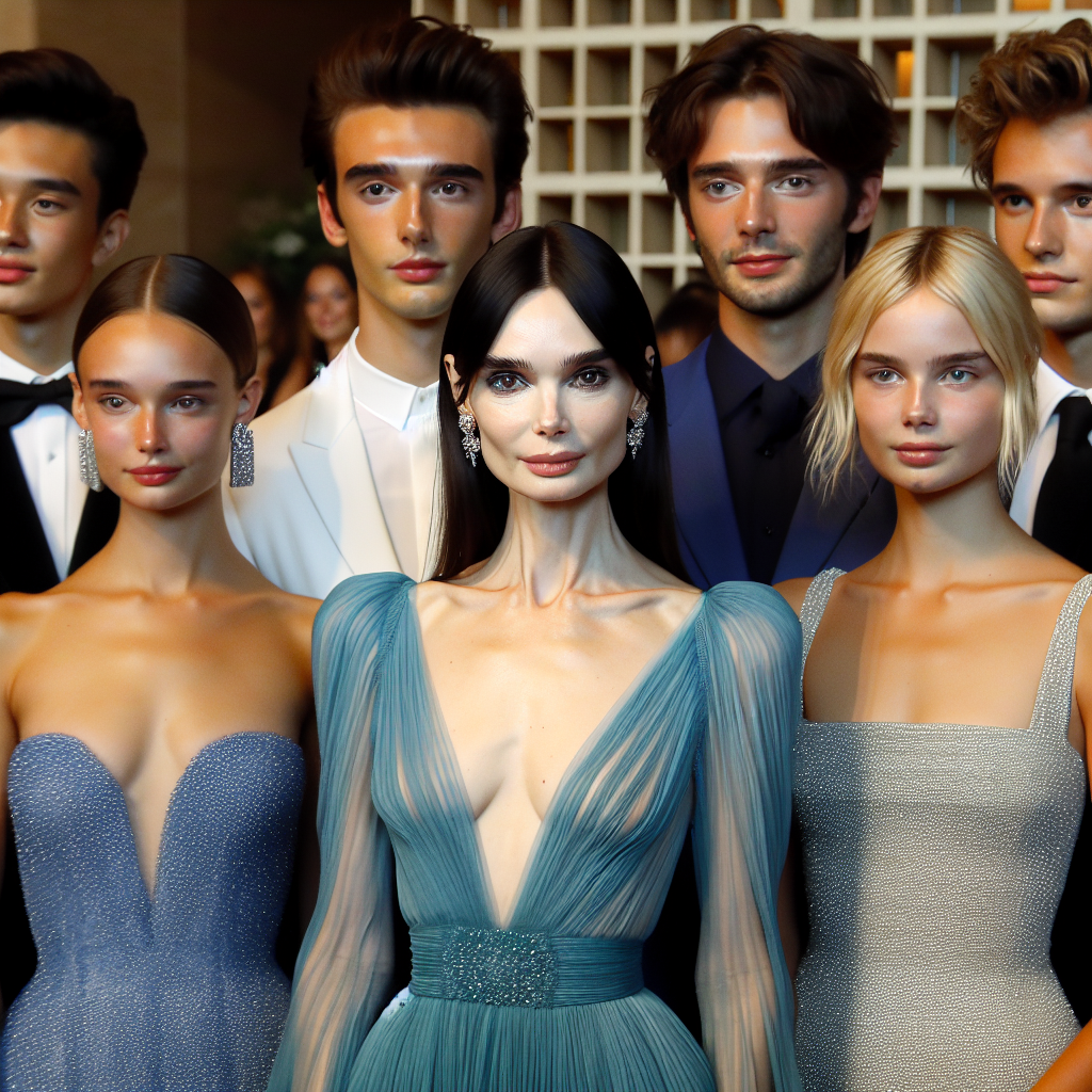 Anne Hathaway Stuns in Cerulean Blue Dress Alongside ‘Devil Wears Prada’ Cast at 2024 SAG Awards