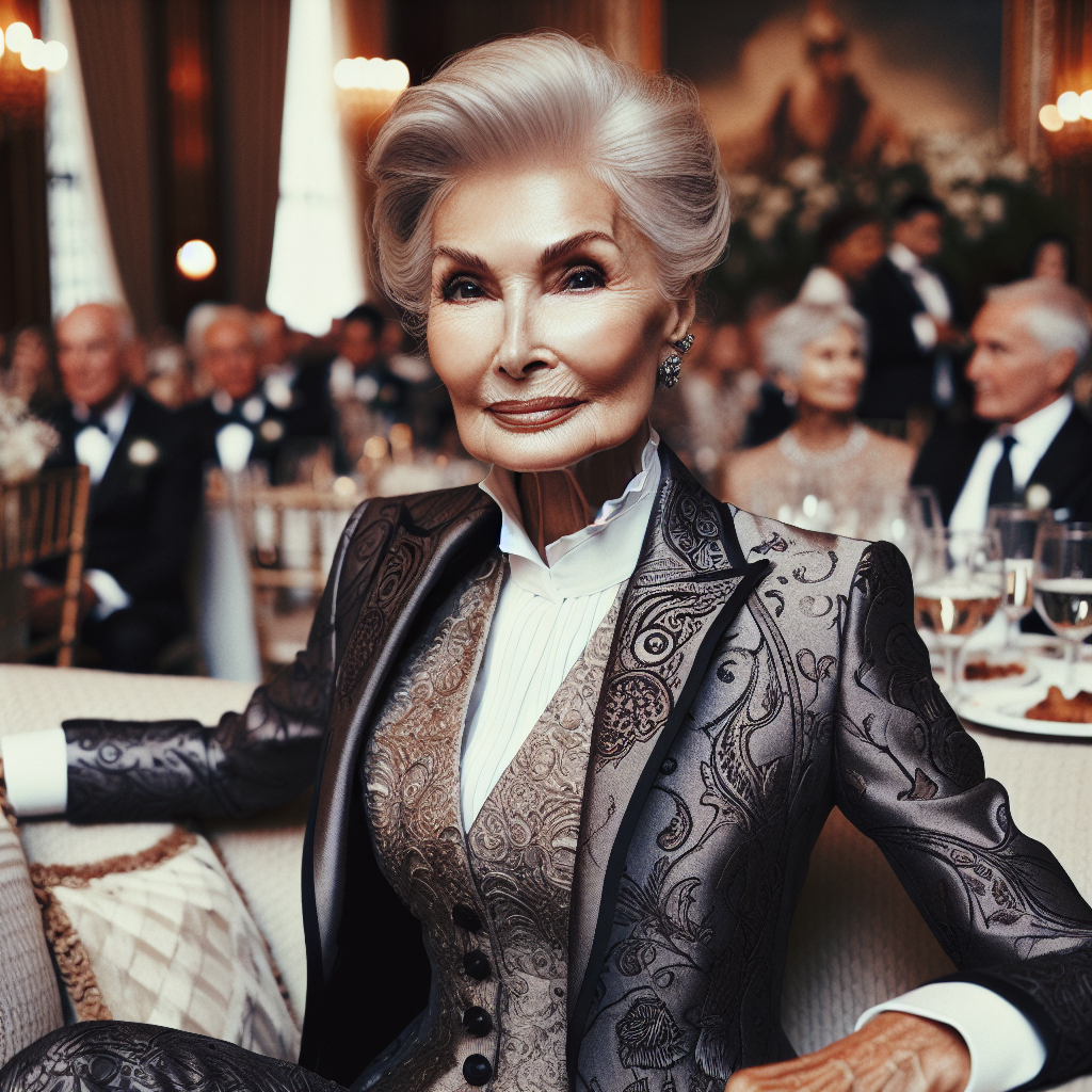 Style Icon: The Stunning 77-Year-Old Bride in a Custom Attersee Suit for Her Manhattan Wedding Soiree