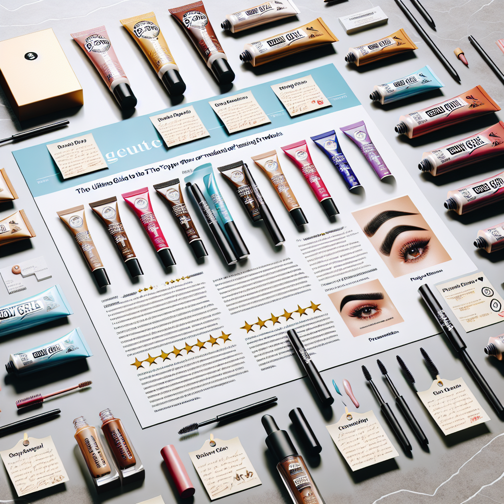 The Ultimate Guide to the Top 10 Brow Gels: My Reviews and Recommendations After Testing Over 20 Products