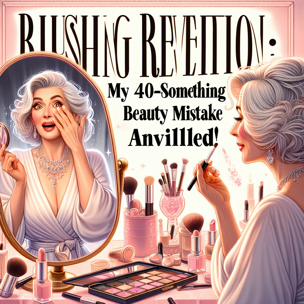 Blushing Revelation: My 40-Something Beauty Mistake Unveiled!