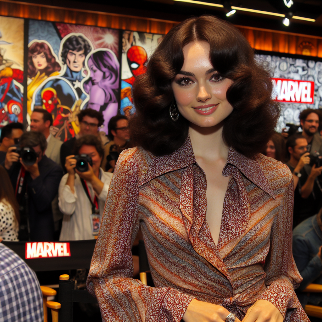 Groovy Gal: Dakota Johnson Brings ’70s Vibes to Marvel Press