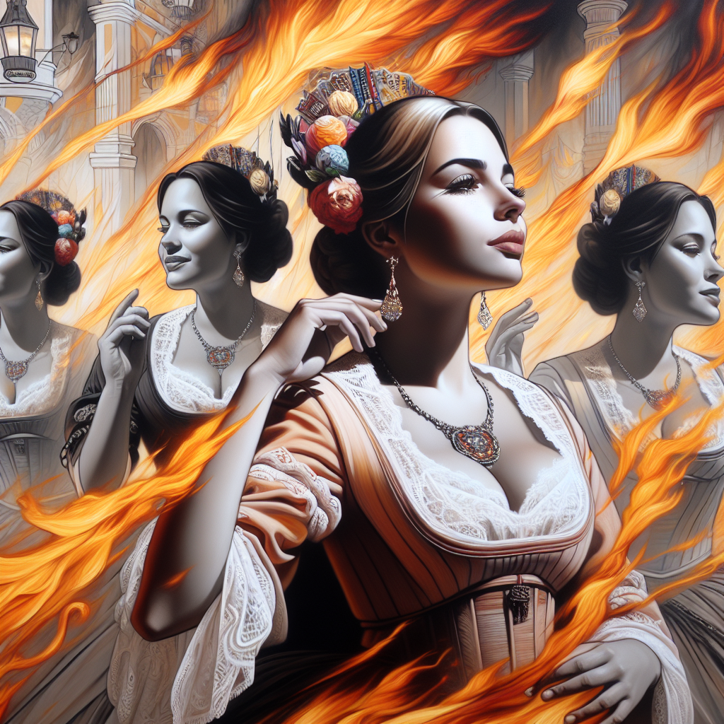 Flames of Elegance: Unveiling the Women of Las Fallas