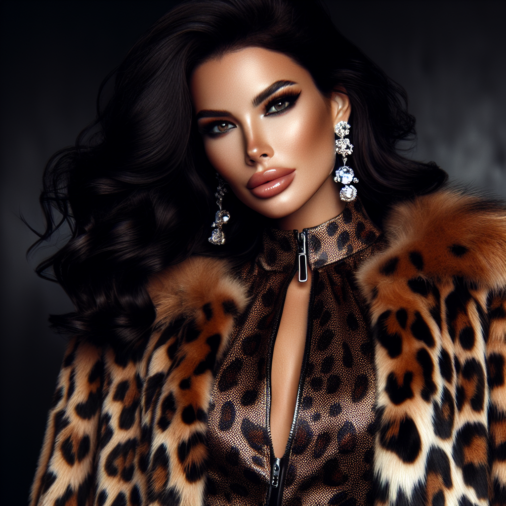 Hailey Bieber Stuns in Super Bowl Look: Leopard Luxe and Dark Hair Drama!