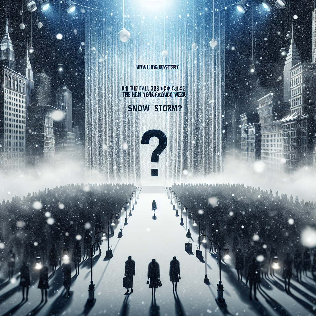 Unveiling the Mystery: Did Jane Wade’s Fall 2024 Show Cause the New York Fashion Week Snow Storm?