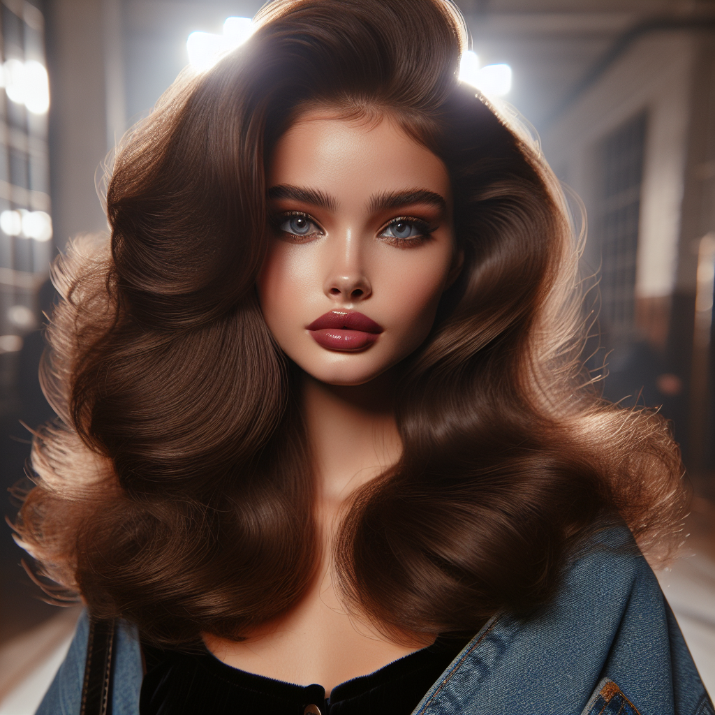 Kaia Gerber Channels Cindy Crawford’s ’90s Glam with a Voluminous Blowout