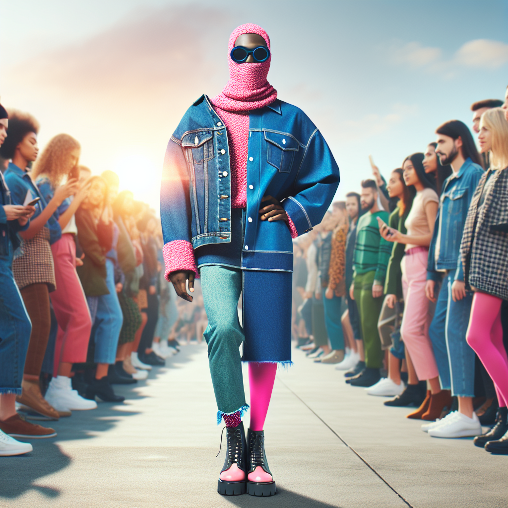 Breaking Fashion Rules: Embracing Double Denim and Pink Tights