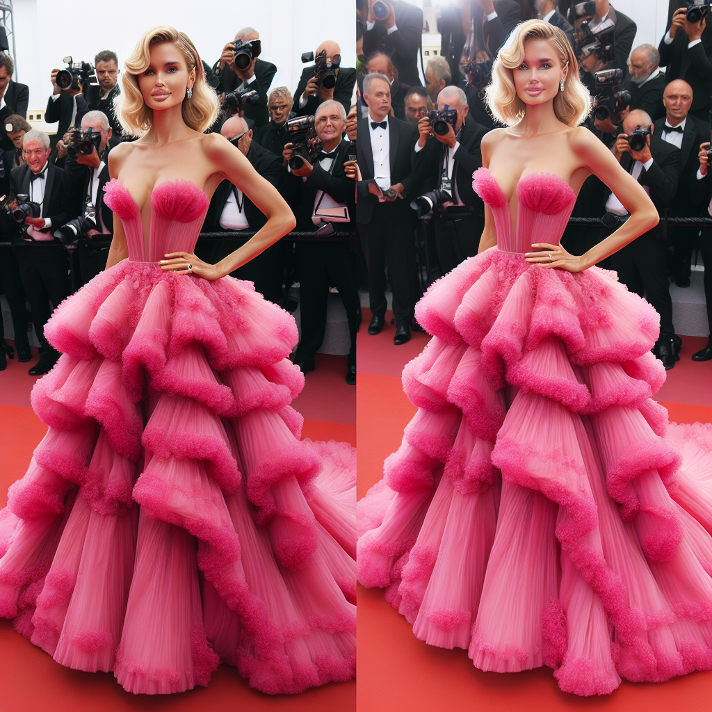 Margot Robbie Stuns in Pink Couture at the 2024 SAG Awards: A Fashion Fairytale