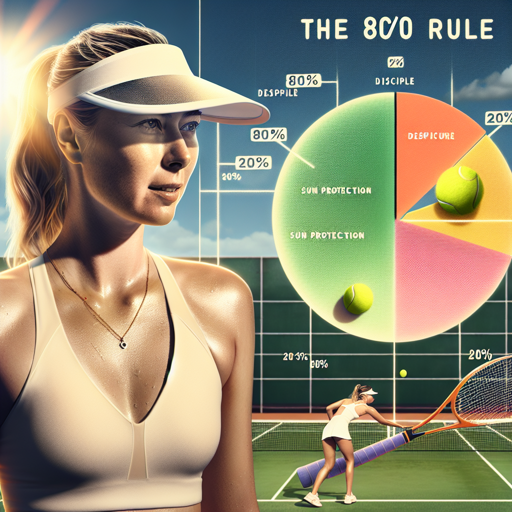 The 80/20 Rule: Maria Sharapova’s Guide to Achieving Success Through Discipline and Sun Protection