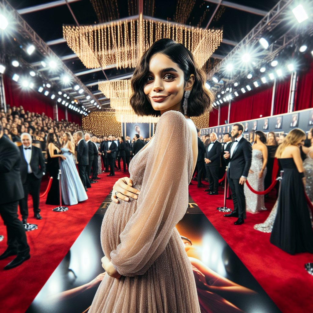 Vanessa Hudgens Stuns on the Oscars Red Carpet with Baby Bump Debut!