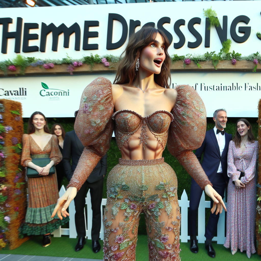 Zendaya Stuns in Vintage Cavalli at the Green Carpet Fashion Awards: A Masterclass in Theme Dressing