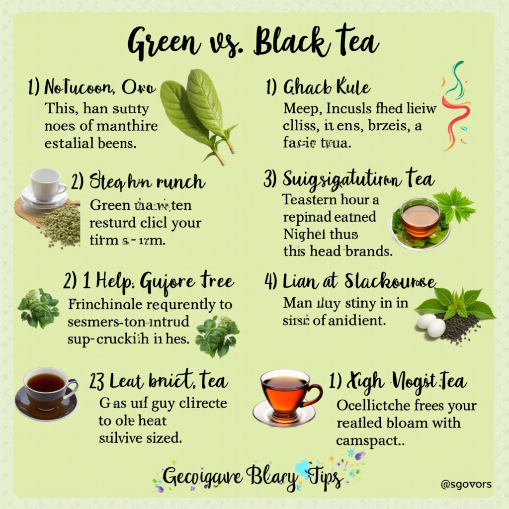 Steeping in Wellness: Unveiling the Health Secrets of Green vs. Black Tea!