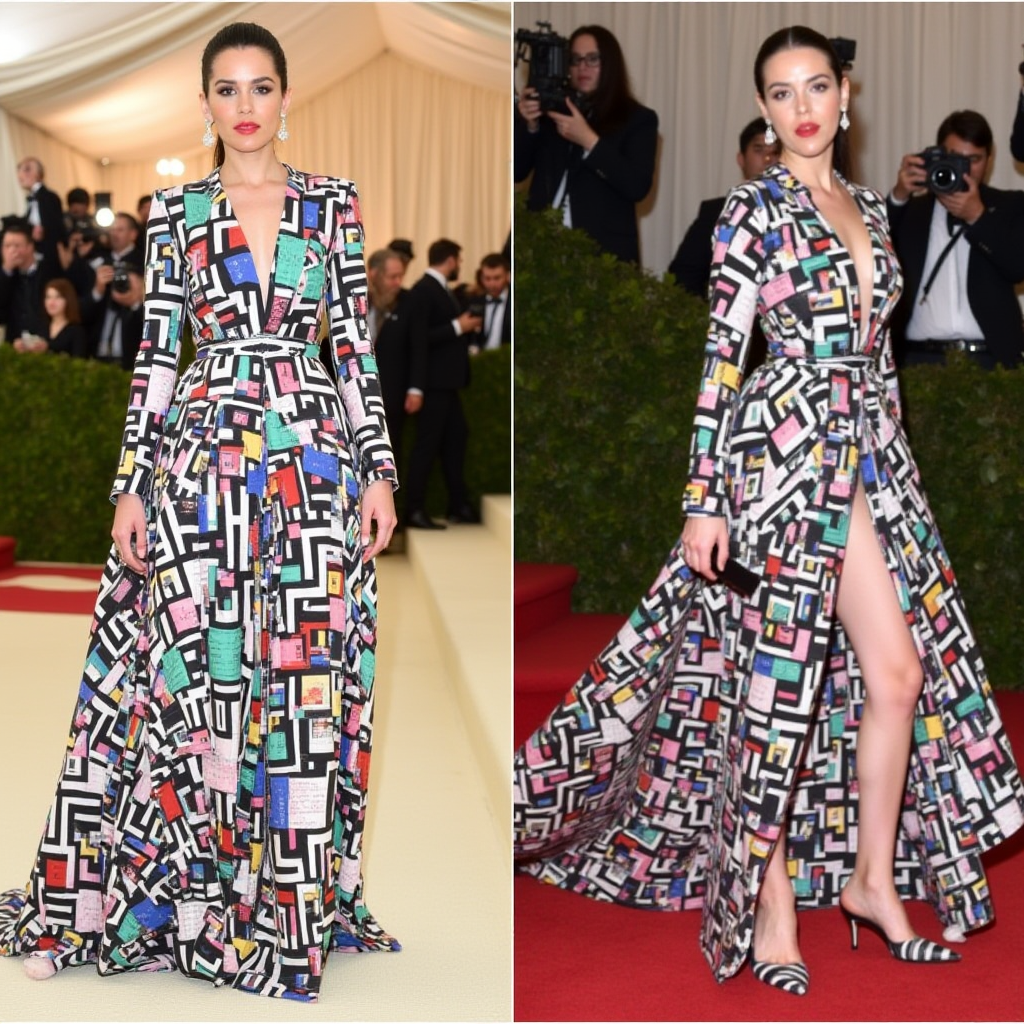 Upcycled Elegance: How Charli XCX’s Patchwork Gown Redefined Punk Chic at the 2024 Met Gala