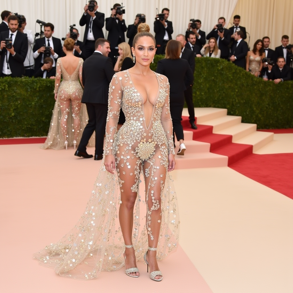 J.Lo’s Gilded Met Gala Look: Striking Balance Between Elegance and Effortless Chic!