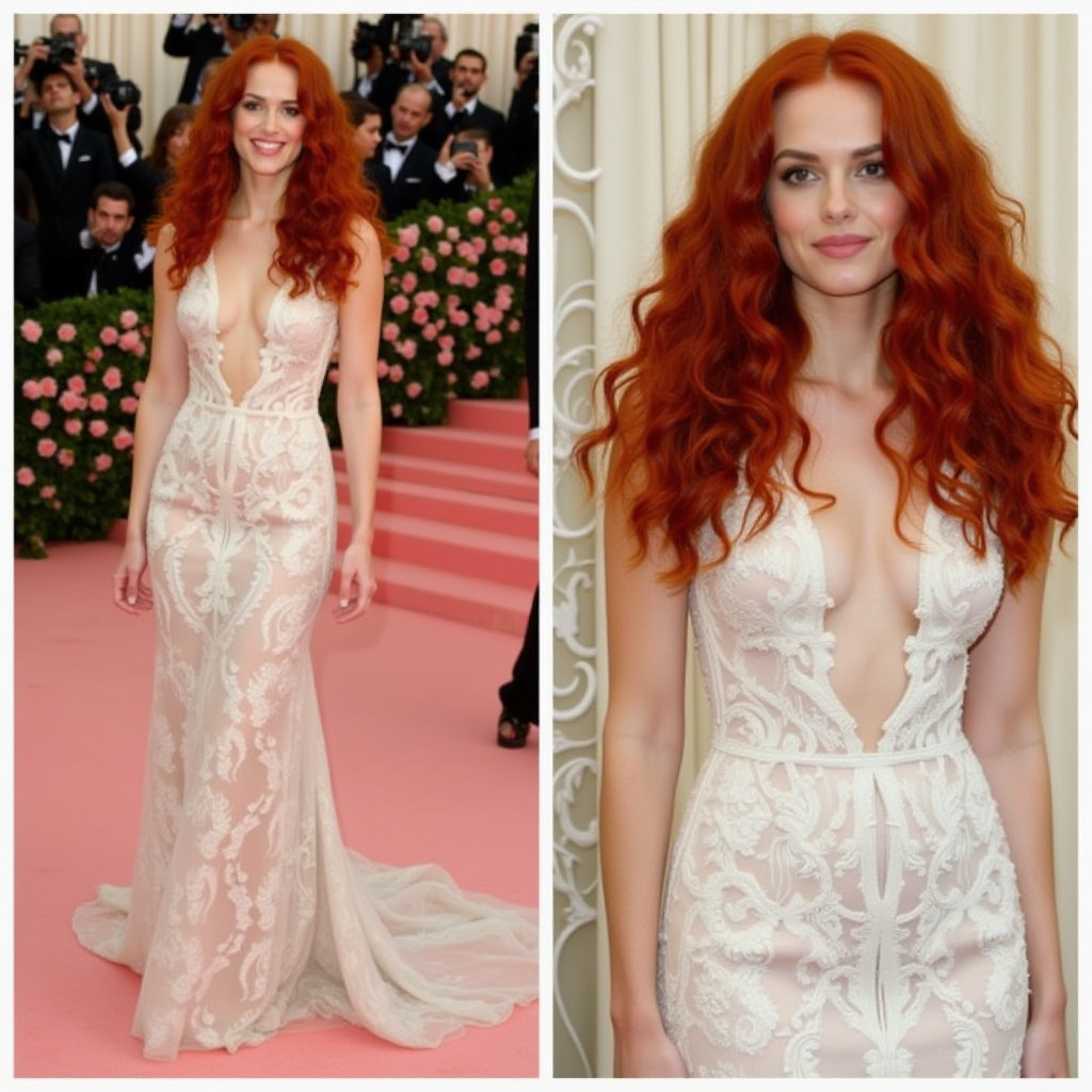 Riley Keough’s Bold Red: A Renaissance Moment at the Met Gala 2024!
