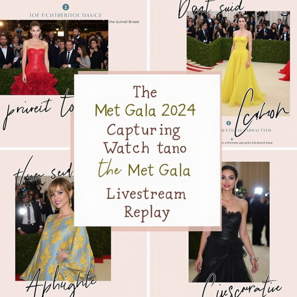 Capturing Elegance at Home: A Step-by-Step Guide to Watching the 2024 Met Gala Livestream Replay!